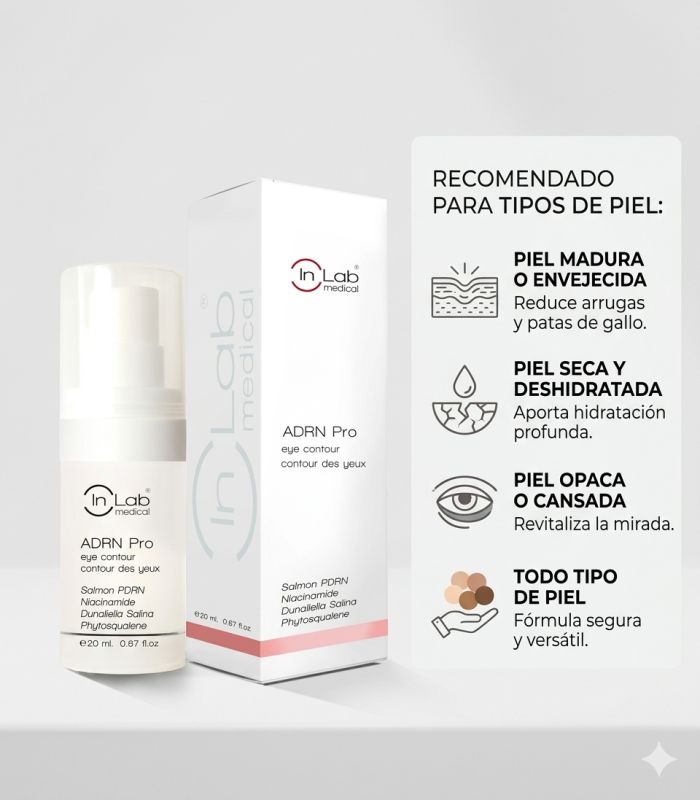 Contorno de Ojos ADRN Pro Salmon InLab Medical 20ml| Adiós a Ojeras y Arrugas