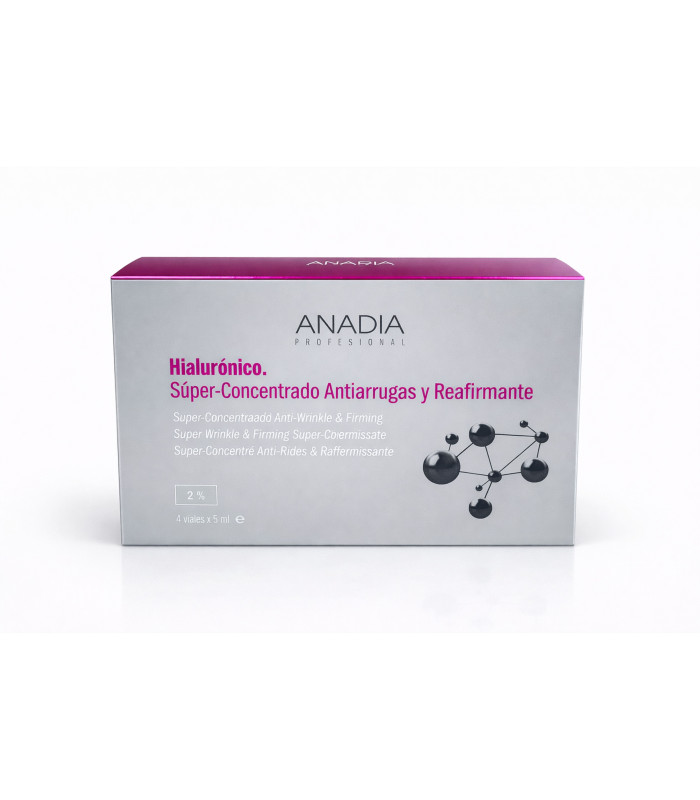 Ampollas Ácido Hialurónico de Anadia | Antiarrugas y Reafirmante 4x5ml