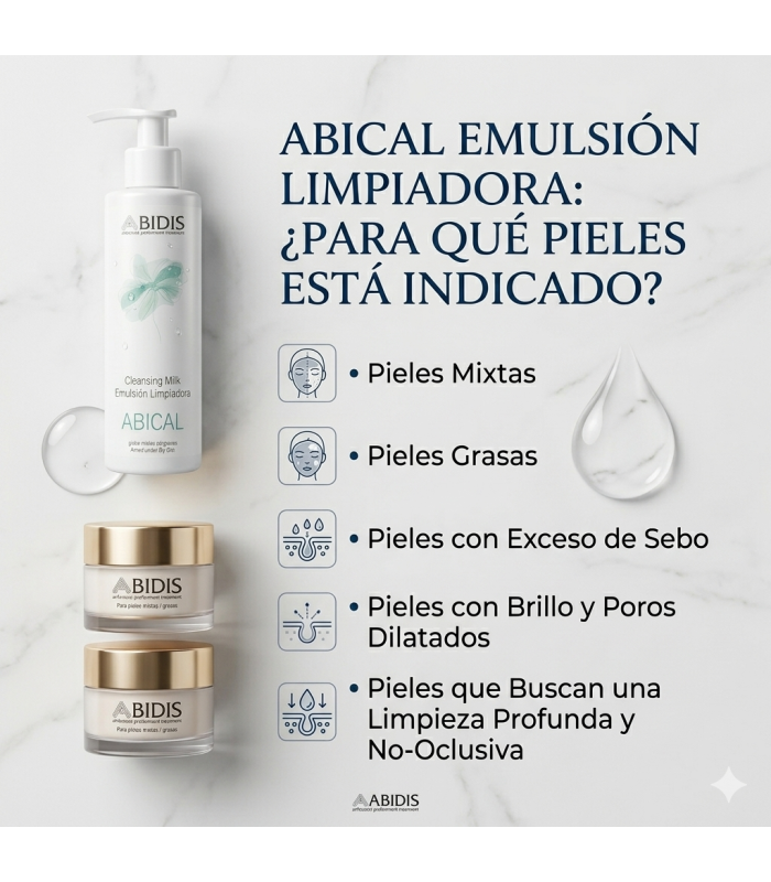 Abidis Abical 200ml | Emulsión Limpiadora Piel Mixta y Grasa