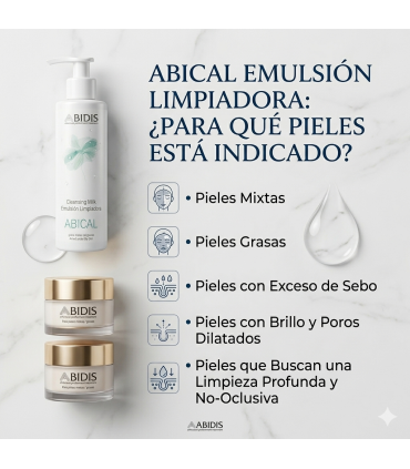 Abidis Abical 200ml | Emulsión Limpiadora Piel Mixta y Grasa