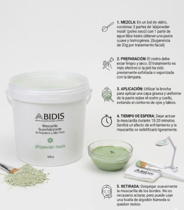 Mascarilla Abipowder Abidis 500g - peel off | Hidratación Profesional