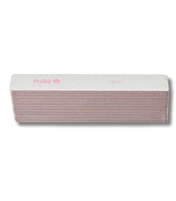 Lima Cuadrada Pollie Zebra 100/180 Acolchada | Estética Profesional