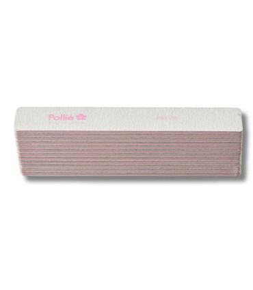 Lima Cuadrada Pollie Zebra 100/180 Acolchada | Estética Profesional