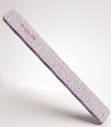 Lima Cuadrada Pollie Zebra 100/180 Acolchada | Estética Profesional