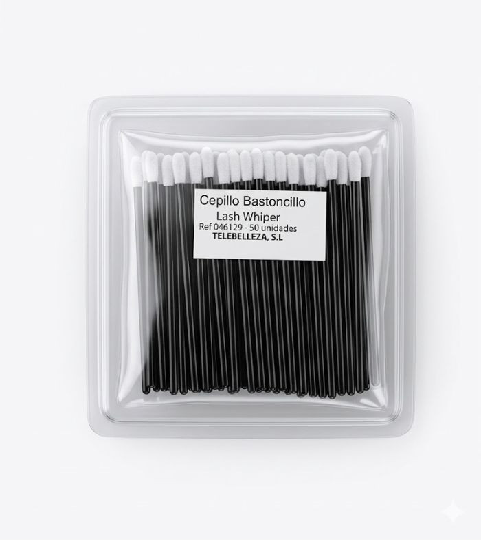 Lash Whiper Cepillo Limpiador Microfibra (50u)