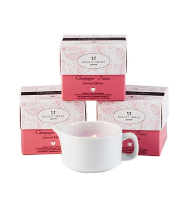 Beauty Image - Vela de masaje de Champagne + Fresa 35g