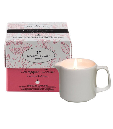 Beauty Image - Vela de masaje de Champagne + Fresa 35g