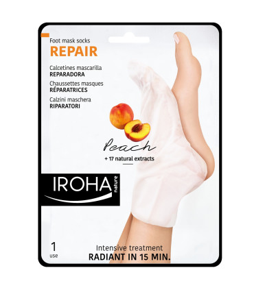 Calcetines Mascarilla Melocotón Pies 👣 Iroha Nature Pro