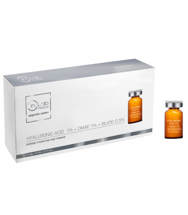 Ampollas Faciales Acido Hialurónico, DMAE,  Silicio