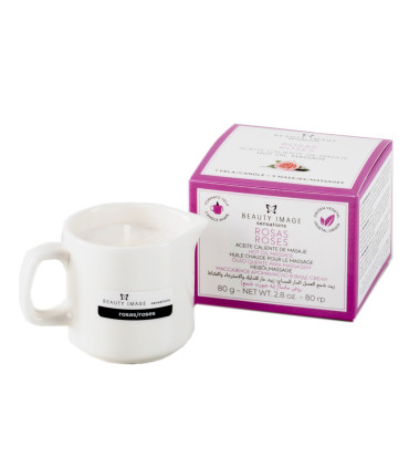 Vela de Aceite de Masaje Rosas