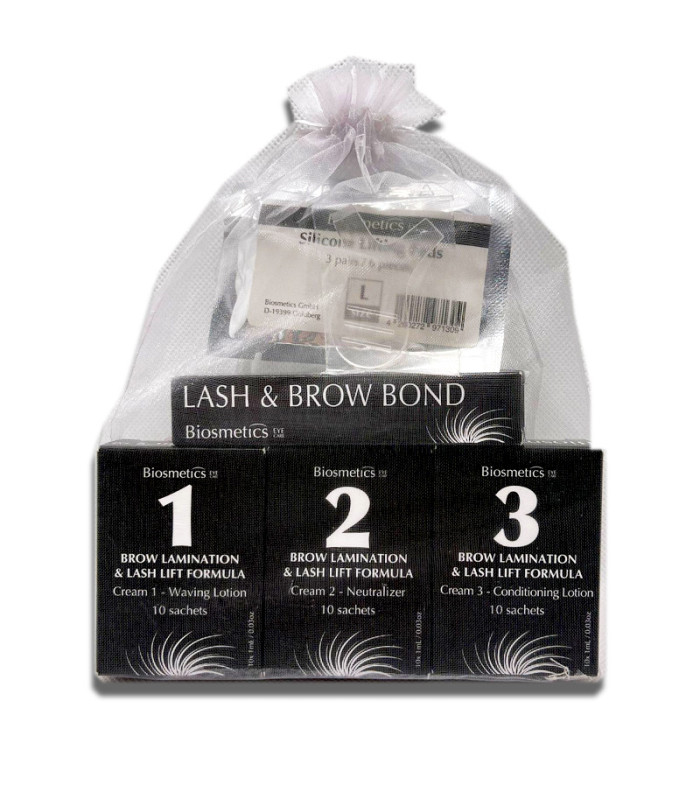Kit Lifting Pestañas y Laminado Cejas Biosmetics 🔝 Pro