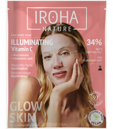 Mascarilla Iluminadora Vitamina C ✨ Iroha Nature Pro