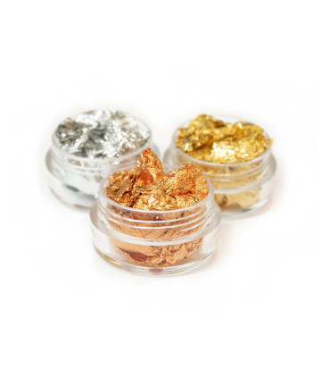 Thuya - Pan de Oro Crumbled Foil Silver