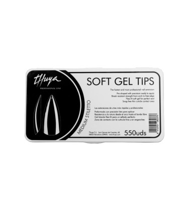 Tips Soft Gel Stileto 500 uds.