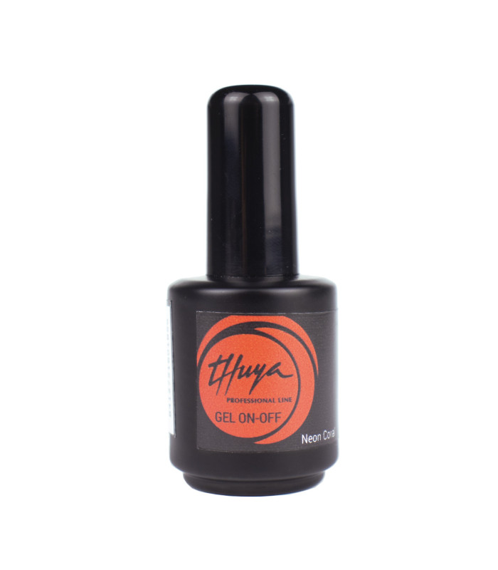 Thuya - Gel On Off COLOR CORAL NEON - 14ML