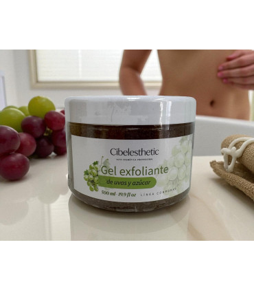 Gel Exfoliante Corporal, manos y pies 🌿 Cibelesthetic 500ml Profesional