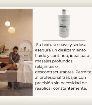 Crema de Masaje 🌿 Aceites Esenciales Cibelesthetic 1000ml