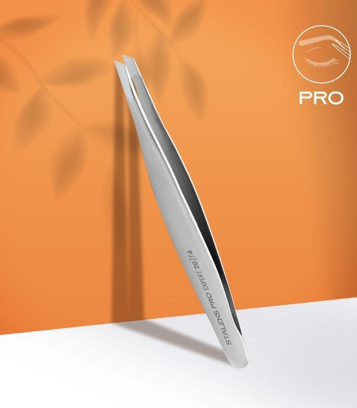 Pinza Cejas EXPERT 20/4 Biselada Estrecha Precisión ✂️