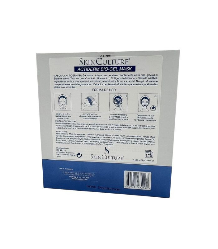 Mascarilla Bio-Gel de InLab con efecto calmante y revitalizante. Hidrata y regenera la piel tras tratamientos estéticos. ¡Compra