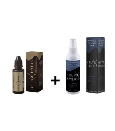 Kit Helyx Tinte Híbrido + Revelador 3% (80ml)Cejas 🖤