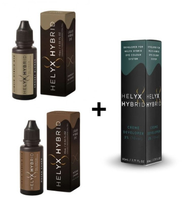 PACK Helyx 2 Tintes + Revelador	Efecto Henna Cejas 🖤*