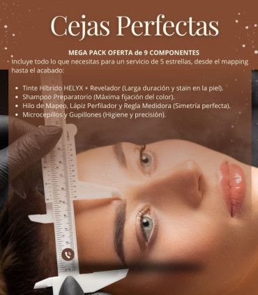 Kit Tinte Híbrido HELYX Diseño Cejas Completo (OFERTA) 🖤