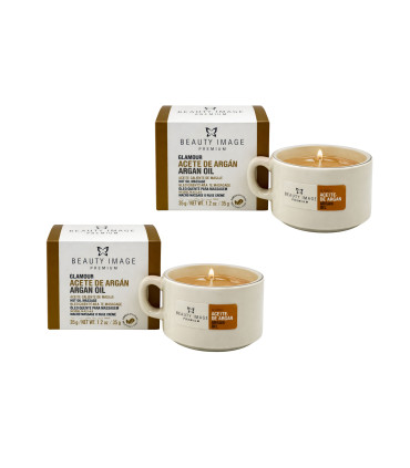 Vela Masaje Oro Glamour Beauty Image 35g	Argán y Brillo ✨