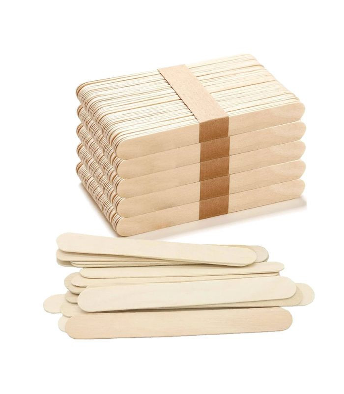 Espátulas Madera Cera 15cm 🪵 Pollié Depresores 100uds