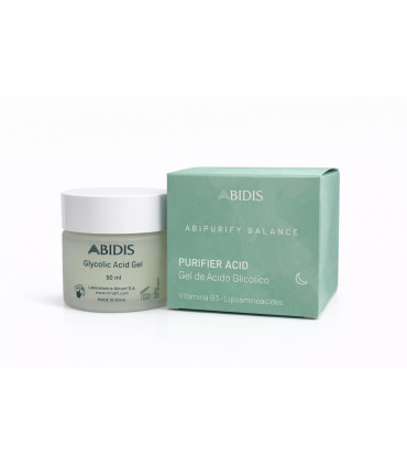 Abidis Purifier Acid: Gel Glicólico Piel Grasa 🌿