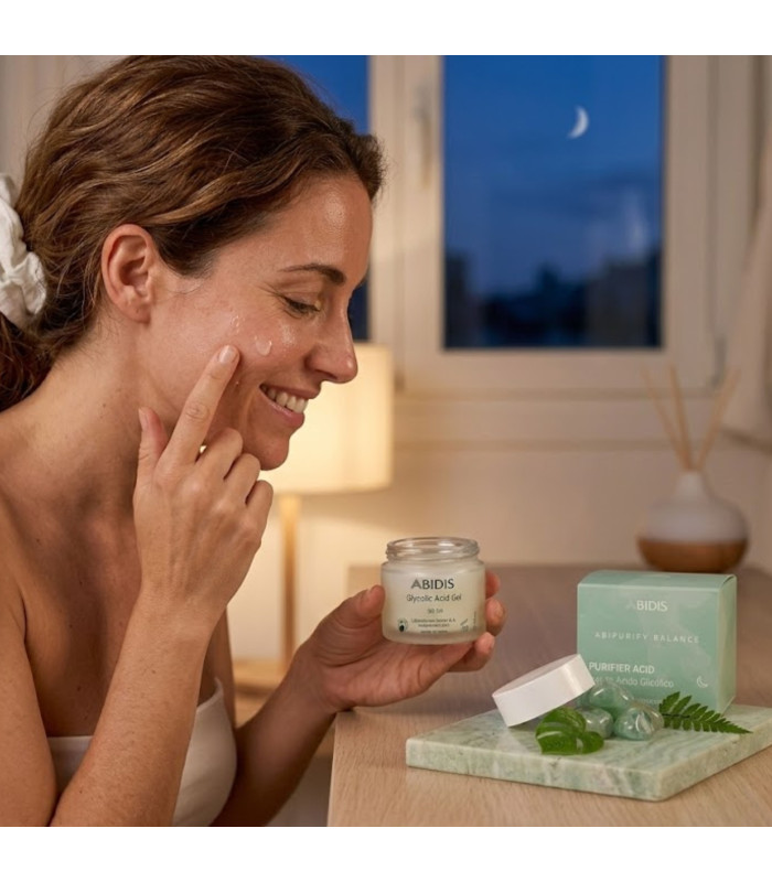 Abidis Purifier Acid: Gel Glicólico Piel Grasa 🌿