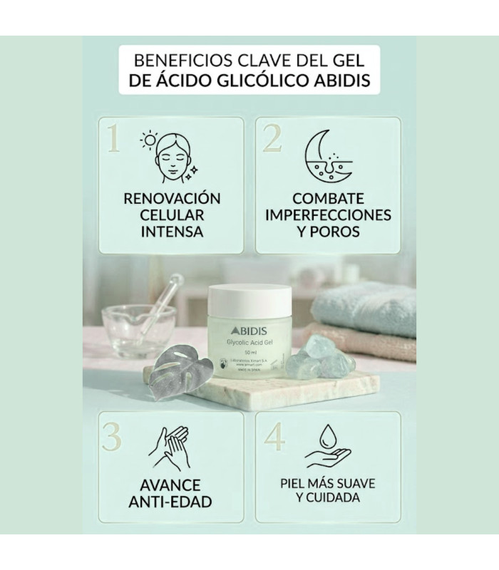 Abidis Purifier Acid: Gel Glicólico Piel Grasa 🌿