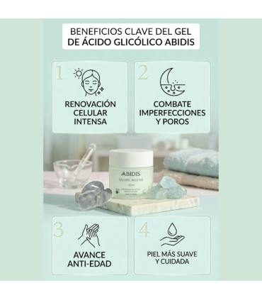 Abidis Purifier Acid: Gel Glicólico Piel Grasa 🌿