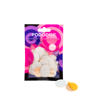 Recargas Blancas Pododisc M 180 Grit (50 uds) | Staleks Pro PDFW-20-180W